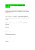 NUR 353 Test 1 with Questions and Answers