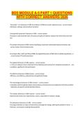 BDS MODULE A-5 PART 1 QUESTIONS WITH CORRECT ANSWERS 2026