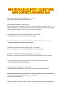 BDS MODULE A02 PART 1 QUESTIONS WITH CORRECT ANSWERS 2026