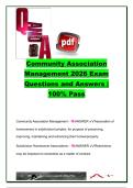 CAM &lpar;COMMUNITY ASSOCIATION MANAGEMENT&rpar; EXAM COMPLETE PACKAGE DEAL