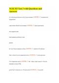 NUR 353 Test 3 with Questions and Answers