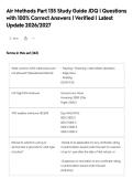 Air Methods Part 135 Study Guide JDQ &vert; Questions&NewLine;with 100&percnt; Correct Answers &vert; Verified &vert; Latest&NewLine;Update 2026&sol;2027