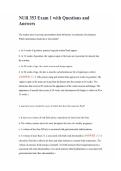 NUR 353 Exam 1 with Questions and Answers