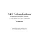 PMHNP Certification Exam Review &ndash; Psychiatric-Mental Health Nurse Practitioner &vert; 2025&sol;2026 Edition &ndash; 175 Practice Questions &vert; ANCC PMHNP-BC Specification