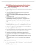 NSG 3100&colon; Comprehensive Fundamentals of Nursing Practice Comprehensive Examination With Correct Answers&NewLine;