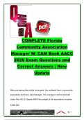 Florida Community Association Manager Exam 2026 &lpar;1&comma;200&plus; Questions&rpar;&comma; CAM-FL101 &ndash; Condominium Law&comma; HOA Governance&comma; Budgeting&comma; Elections & Florida Statutes Practice&comma; Florida Community Association Management