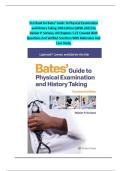 Test Bank for Bates&rsquo; Guide To Physical Examination and History Taking 14th Edition by Rainier P&period; Soriano All Chapters 1-27 Covered With Questions And Verified Solutions With Rationales And Case Study&period;&NewLine;