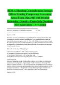 HESI A2 Reading Comprehension Passages Official Reading Competency Assessment Actual Exam 2026&sol;2027 with Detailed Rationales &vert; Complete Exam-Style Questions &vert; Pass Guaranteed &ndash; A&plus; Graded&NewLine;&NewLine;
