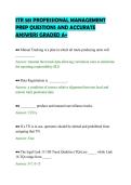 STR 581 PROFESSIONAL MANAGEMENT &NewLine;PREP QUESTIONS AND ACCURATE &NewLine;ANSWERS GRADED A&plus; 