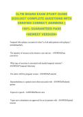 CLTM BOARD EXAM STUDY GUIDE &NewLine;2026&sol;2027 COMPLETE QUESTIONS WITH &NewLine;VERIFIED CORRECT ANSWERS &vert;&vert; &NewLine;100&percnt; GUARANTEED PASS &NewLine;<NEWEST VERSION> 