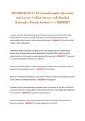 NSG5240 QUIZ 3 with Actual Complete Questions &NewLine;and Correct Verified Answer with Detailed &NewLine;Rationales Already Graded A&plus; &vert; 2026&sol;2027 