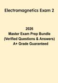 Electromagnetics Exam 2 &ndash; Revision Notes&comma; Practice Questions & Solved Problems PDF