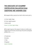 THE ASSOCIATE CET EXAMINATION TEST &NewLine;SCRIPT 2026 COMPLETE QUESTIONS AND &NewLine;CORRECT ANSWERS 
