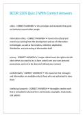 BCOR 2205 Quiz 2 With Correct Answers