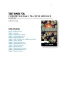 TEST BANK FOR  &NewLine;PATHOPHYSIOLOGY&colon; A PRACTICAL APPROACH &NewLine;By Lachel Story 