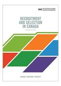 test bank of recruitment and selection in canada 7th  edition covering all chapters  