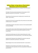 Indiana State Jurisprudence Examination Questions and Correct Answers