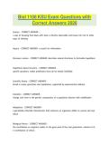 Biol 1108 KSU Exam Questions with Correct Answers 2026