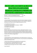 PSI-NY Life Accident Health Practice Exam Official Insurance Producer Licensing Assessment Actual Exam 2026&sol;2027 with Detailed Rationales &vert; Complete Exam-Style Questions &vert; Pass Guaranteed &ndash; A&plus; Graded&NewLine;&NewLine;