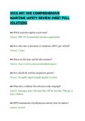 USCG MST SWE COMPREHENSIVE &NewLine;MARITIME SAFETY REVIEW SHEET FULL &NewLine;SOLUTIONS 