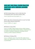 USCG MST SWE FINAL PAPER PRACTICE &NewLine;QUESTIONS WITH VERIFIED ANSWERS &NewLine;PACKAGE 