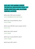 USCG MST SWE MARINE SCIENCE &NewLine;TECHNICIAN SERVICEWIDE EXAM TEST &NewLine;PAPER QUESTIONS AND SOLUTIONS &NewLine;VERIFIED ANSWERS