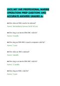 USCG MST SWE PROFESSIONAL MARINE &NewLine;OPERATIONS PREP QUESTIONS AND &NewLine;ACCURATE ANSWERS GRADED A&plus; 
