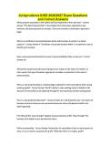 Jurisprudence IUSD 2026&sol;2027 Exam Questions and Correct Answers