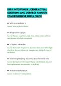 USPA SKYDIVING B LICENSE ACTUAL &NewLine;QUESTIONS AND CORRECT ANSWERS &NewLine;COMPREHENSIVE STUDY GUIDE