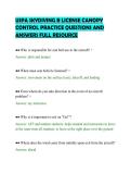 USPA SKYDIVING B LICENSE CANOPY &NewLine;CONTROL PRACTICE QUESTIONS AND &NewLine;ANSWERS FULL RESOURCE 