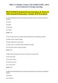 BIOD 171 Module 2 Exam &vert; TOP SCORE PAPER &vert; 100&percnt; &NewLine;Correct Answers &vert; Portage Learning &NewLine;MULTICHOICE Updated Exam Questions & Answers &NewLine;With Detailed Rationales &vert; Instant PDF Download