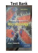 TEST BANK for Alcamo's Fundamentals of Microbiology&comma; 9th Edition by Pommerville &vert; Complete Chapters 1-27 &vert; Latest Update 2026&sol;2027 &vert; A&plus; Grade &vert; Jones & Bartlett Learning&NewLine;&NewLine;