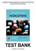 rest bank of nursing  Administering Medications&comma; 9e &lpar;Gauwitz&rpar; covering all chapters and topics 