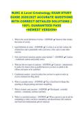 WJEC A Level Criminology EXAM STUDY &NewLine;GUIDE 2026&sol;2027 ACCURATE QUESTIONS &NewLine;WITH CORRECT DETAILED SOLUTIONS &vert;&vert; &NewLine;100&percnt; GUARANTEED PASS &NewLine;<NEWEST VERSION> 