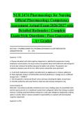 NUR 2474 Pharmacology for Nursing Official Pharmacology Competency Assessment Actual Exam 2026&sol;2027 with Detailed Rationales &vert; Complete Exam-Style Questions &vert; Pass Guaranteed &ndash; A&plus; Graded&NewLine;&NewLine;