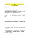 Indiana HFA Exam Study Questions and Correct Answers2026&sol;2027