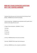 MSM 6633 EXAM SCHRAEDER QUESTIONS WITH 100&percnt; VERIFIED ANSWERS
