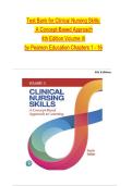 TEST BANK For Clinical Nursing Skills&colon; A Concept-Based Approach&comma; 4th Edition Volume III by Pearson Education&comma; Verified Chapters 1 - 16&comma; Complete Newest Version&NewLine;