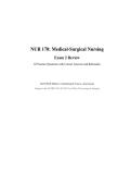 NUR 170&colon; Medical-Surgical Nursing &ndash; Exam 2 Review &vert; 2025&sol;2026 Edition &ndash; 65 Practice Questions with Correct Answers and Rationales