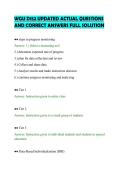 WGU D152 UPDATED ACTUAL QUESTIONS &NewLine;AND CORRECT ANSWERS FULL SOLUTION