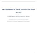 ATI Fundamentals for Nursing Proctored Exam Review &vert; 2026&sol;2027 &ndash; 70 Practice Questions with Correct Answers and Rationales &vert; NGN-Integrated