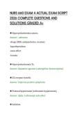 NURS 660 EXAM 4 ACTUAL EXAM SCRIPT&NewLine;2026 COMPLETE QUESTIONS AND&NewLine;SOLUTIONS GRADED A&plus;