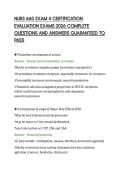 NURS 660 EXAM 4 CERTIFICATION&NewLine;EVALUATION EXAMS 2026 COMPLETE&NewLine;QUESTIONS AND ANSWERS GUARANTEED TO&NewLine;PASS&NewLine;