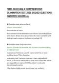 NURS 660 EXAM 4 COMPREHENSIVE&NewLine;EXAMINATION TEST 2026 SOLVED QUESTIONS&NewLine;ANSWERS GRADED A&plus;