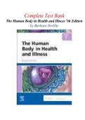 Complete Test Bank &NewLine;The Human Body in Health and Illness 7th Edition &NewLine;by Barbara Herlihy