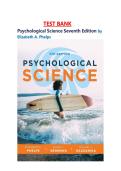 Test Bank for Psychological Science 7th Edition by Elizabeth A&period; Phelps&comma; Elliot Berkman & Michael S&period; Gazzaniga &vert; Questions and Answers &vert; 100&percnt; Guarantee Pass &vert; Complete Psychology Exam Prep