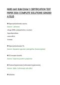 NURS 660 SUM EXAM 1 CERTIFICATION TEST&NewLine;PAPER 2026 COMPLETE SOLUTIONS GRADED&NewLine;A PLUS&NewLine;