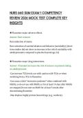 NURS 660 SUM EXAM 1 COMPETENCY&NewLine;REVIEW 2026 MOCK TEST COMPLETE KEY&NewLine;INSIGHTS&NewLine;