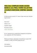 WGU D352 COMPILED EXAMS SUCCESS &NewLine;BUNDLE 2026 FINAL PAPER COLLECTION &NewLine;ACCURATE RESPONSES VERIFIED GRADED &NewLine;A&plus; 