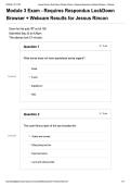Module 3 Exam - Requires Respondus LockDown &NewLine;Browser &plus; Webcam Results for Jessus Rincon